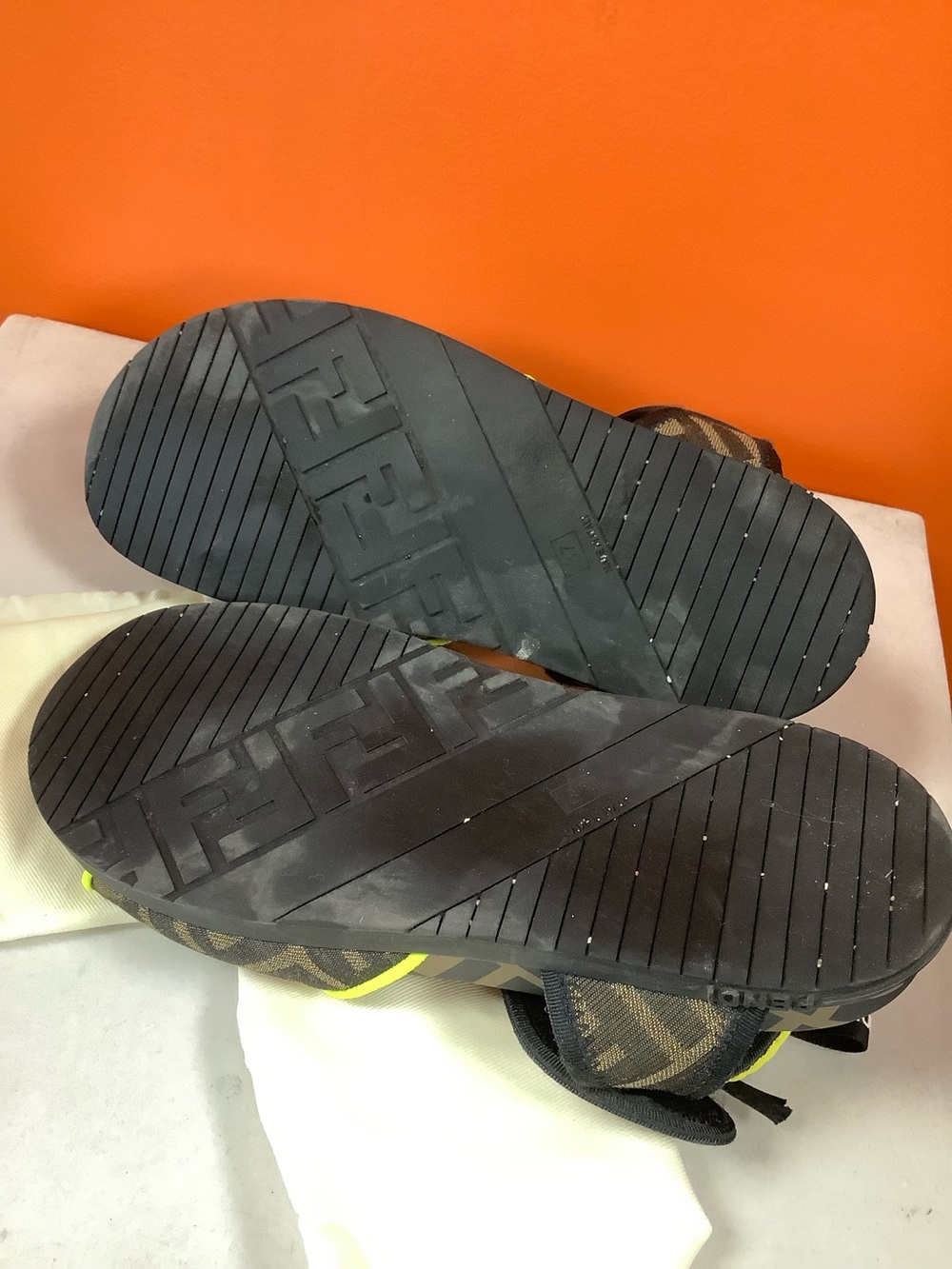 Fendi Monogram Flat Sandals - Picture 9 of 10